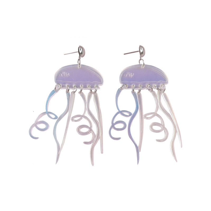 Colorful Jellyfish Premium Sense Ins Style Earrings