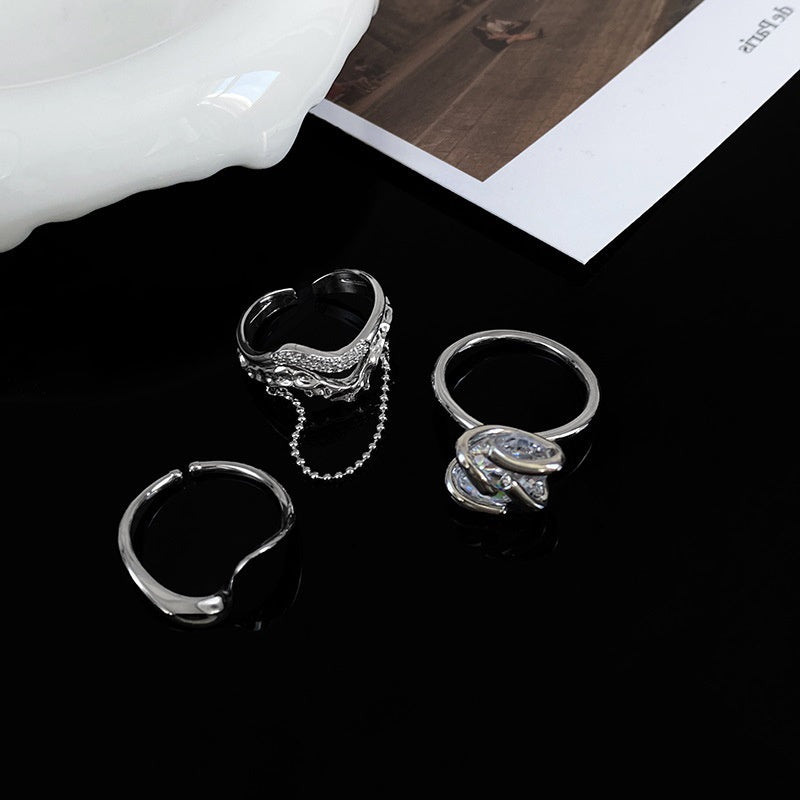 Light Luxury Zircon Retro Intersection