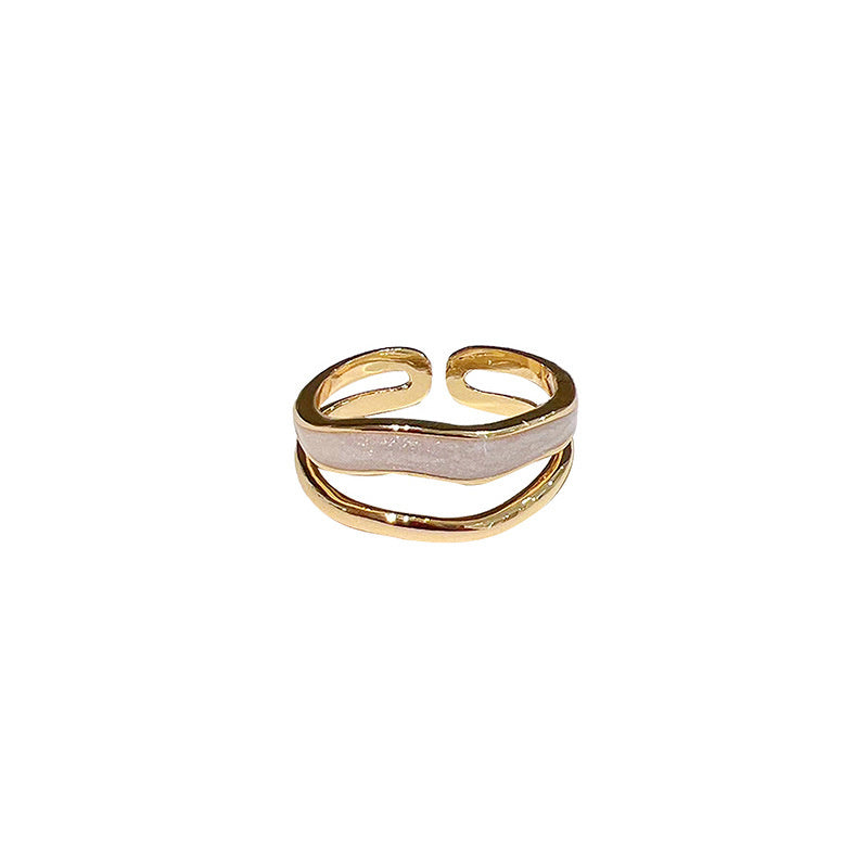 Zircon Rectangular Block Splicing Ring