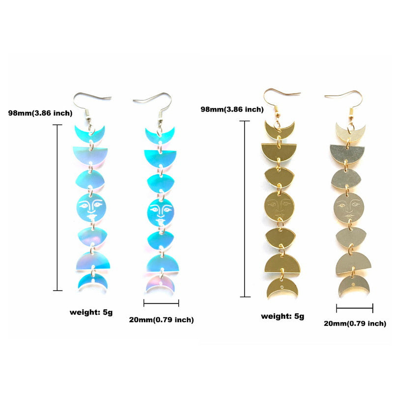Facial Curved Crescent Tassel Ear Line