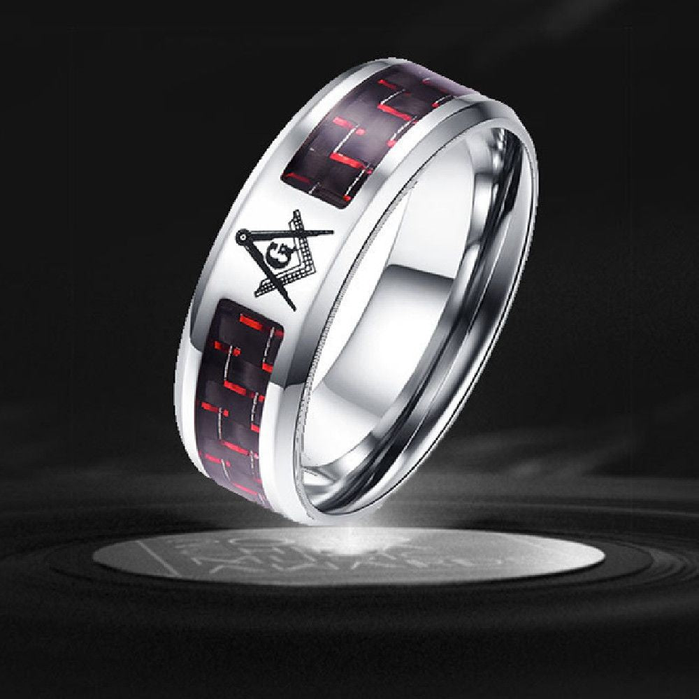 New Titanium Steel Carbon Fiber Ring