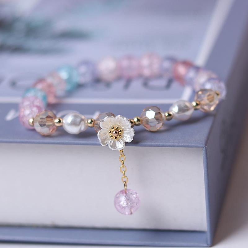 Small Flower Colored Bracelet Female Student Of Forest Department