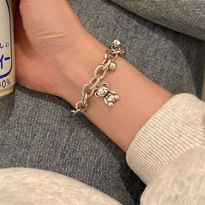 Bracelet Female Hand Jewelry Bear Bracelet Alloy Metal