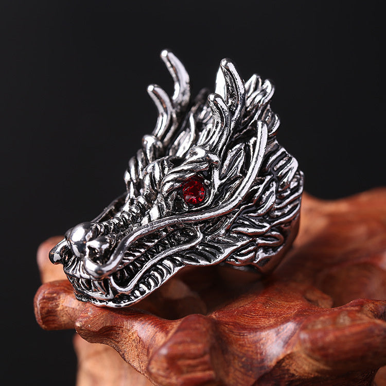 Men's Hip Hop Style Trendy Retro Temperament Ring