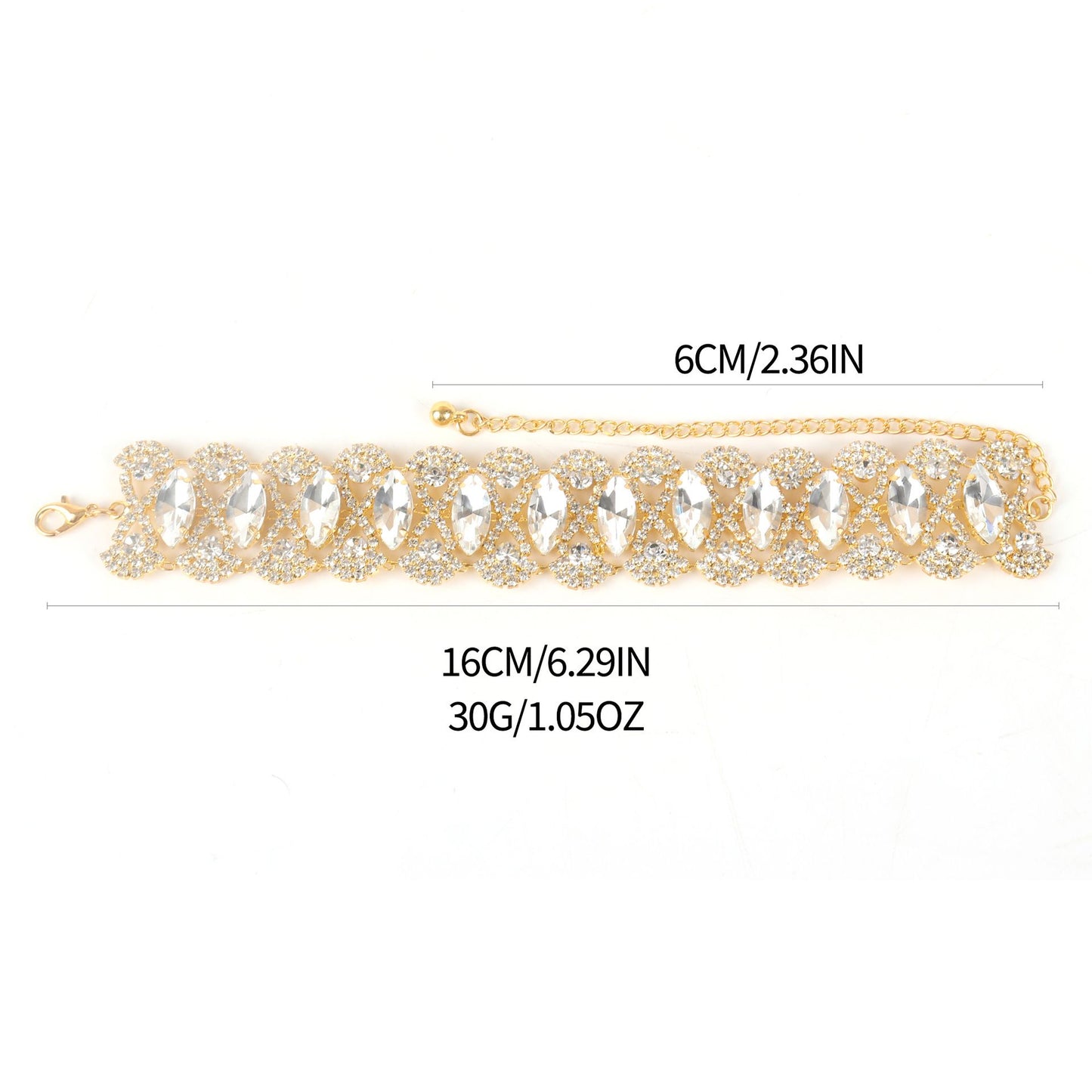 Multi Drainage Diamond Personalized Beach Anklet