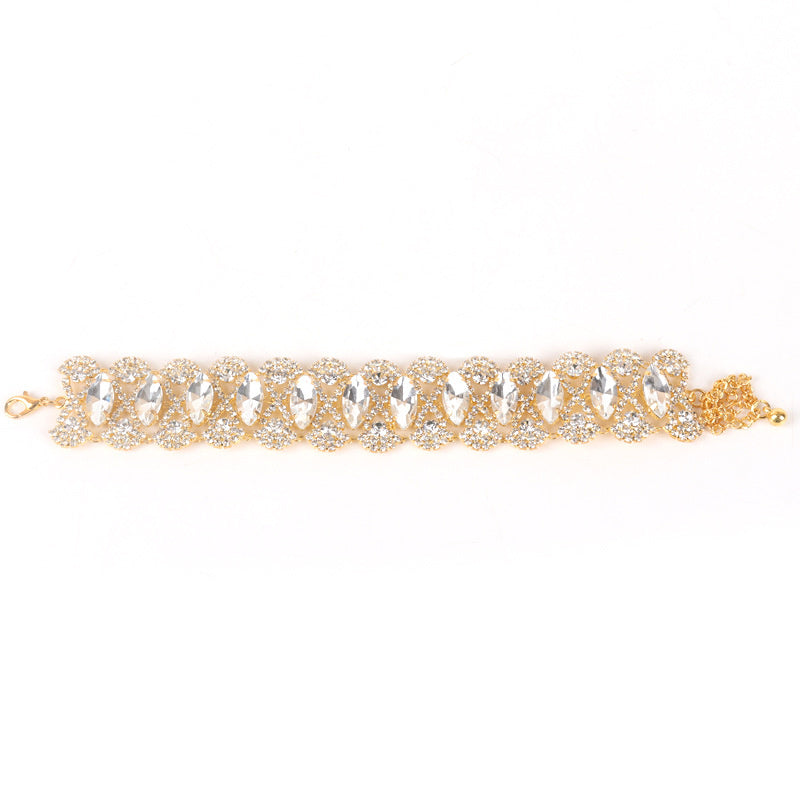 Multi Drainage Diamond Personalized Beach Anklet