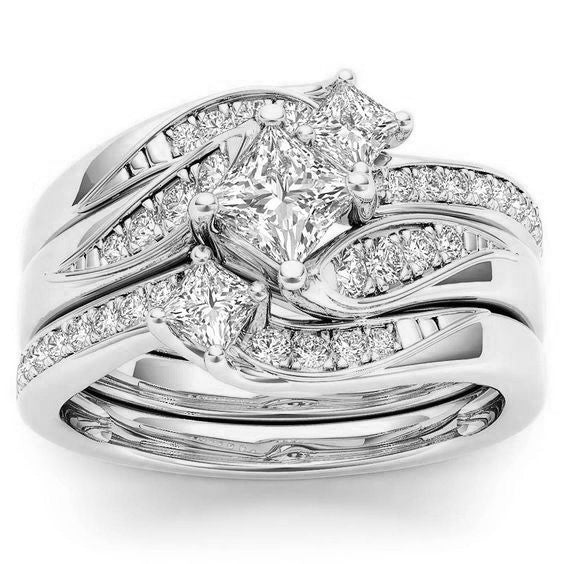 Electroplated 18k Gold Rose Gold Diamond Zircon Ring