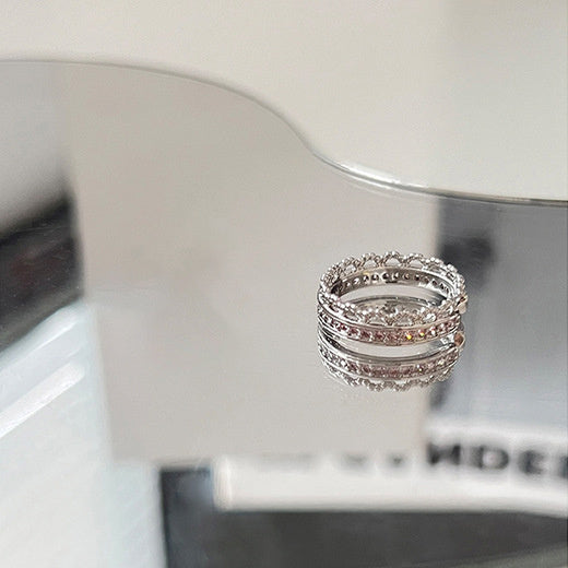 Love Ring Female Retro Cold Wind