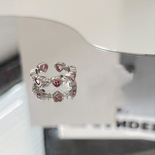 Love Ring Female Retro Cold Wind