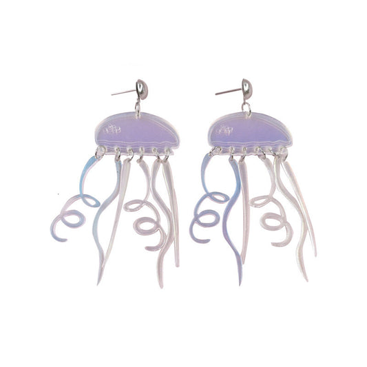 Colorful Jellyfish Premium Sense Ins Style Earrings