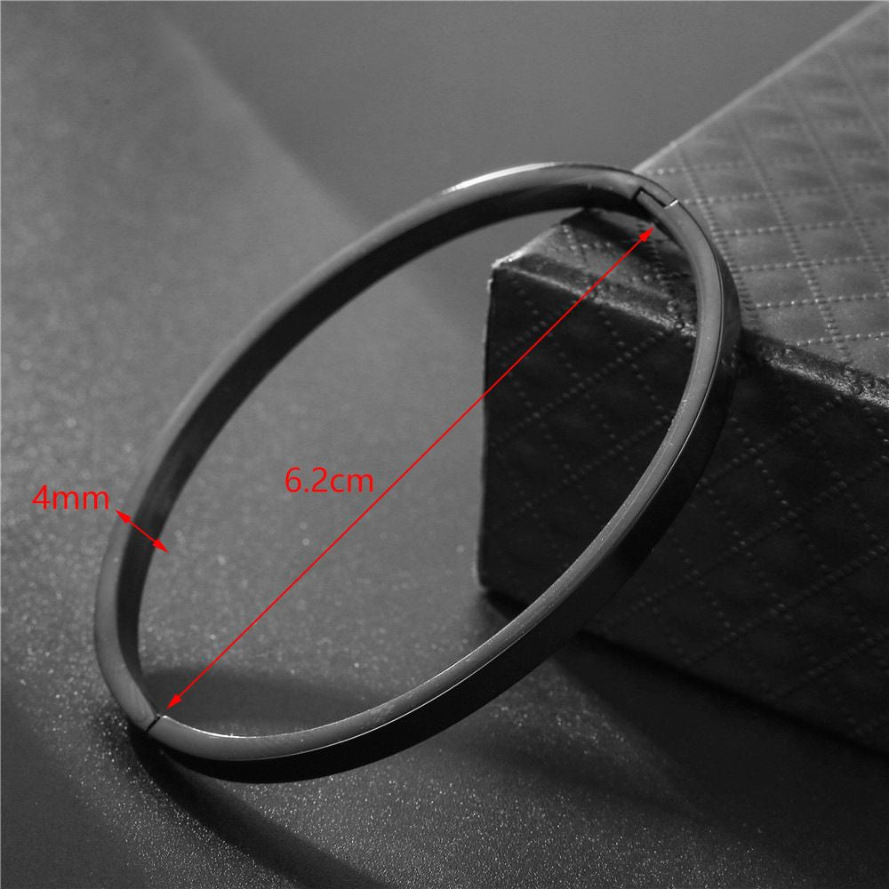 European And American Simple Couple Stainless Steel Anti-fading Bracelet