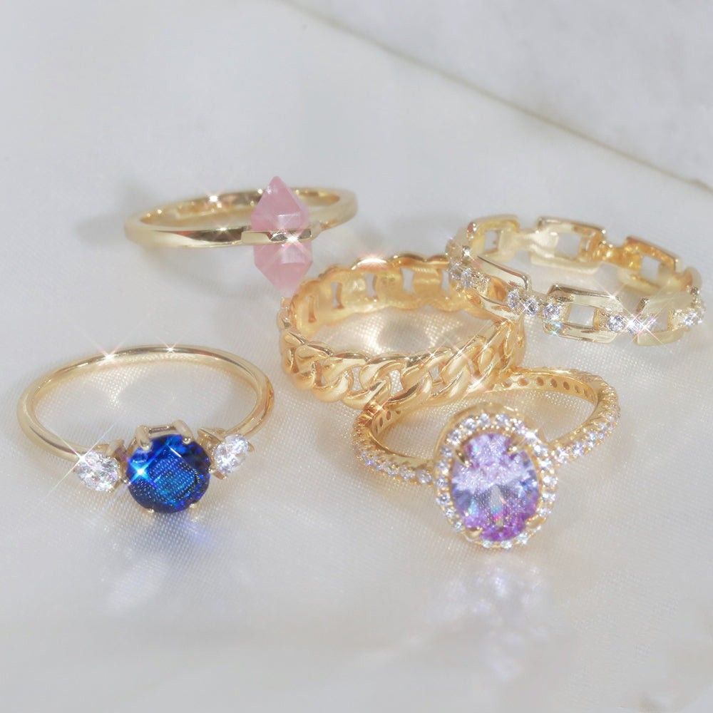 Women's Diamond Diamond Crystal Ring