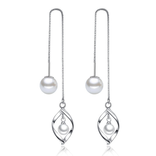 Women's Tassel Pearl Earrings