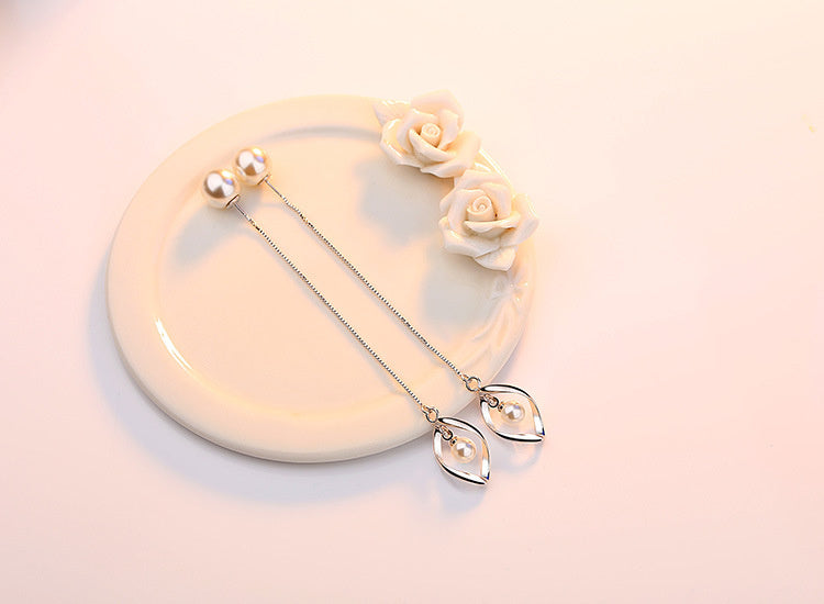 Women's Tassel Pearl Earrings