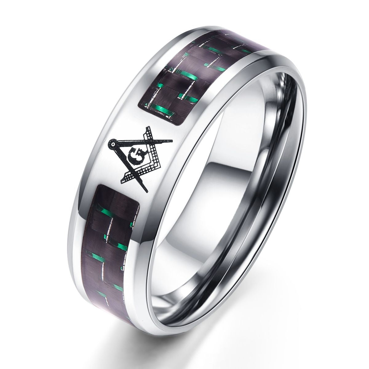 New Titanium Steel Carbon Fiber Ring