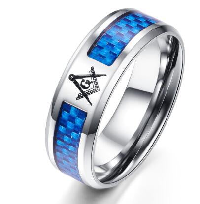 New Titanium Steel Carbon Fiber Ring