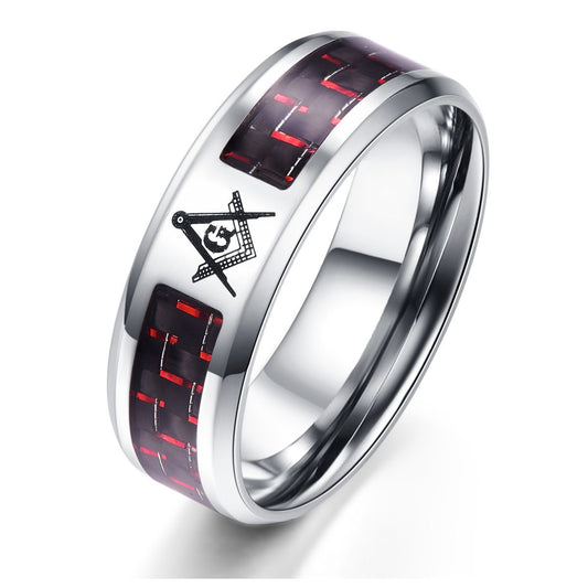 New Titanium Steel Carbon Fiber Ring