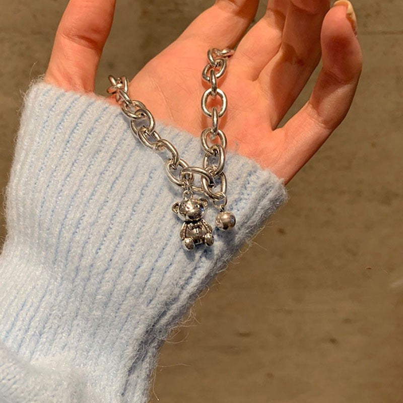 Bracelet Female Hand Jewelry Bear Bracelet Alloy Metal