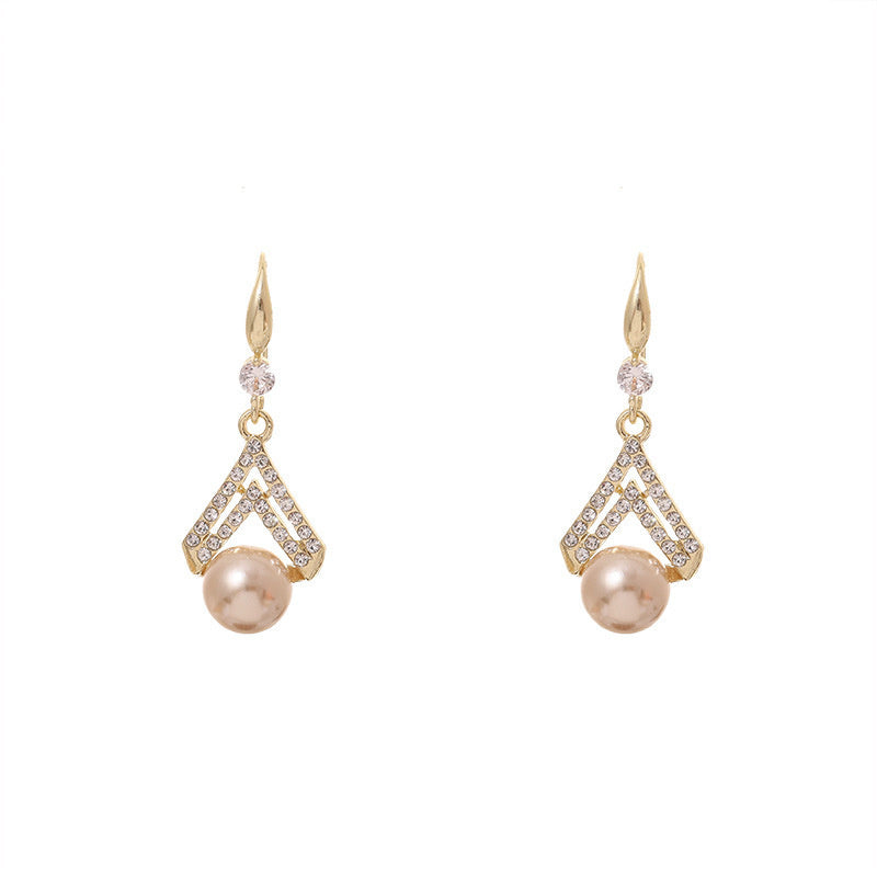 925 Silver Needle Fashion Simple Small Premium Pearl Earrings