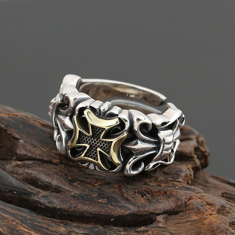 Men's Hip Hop Style Trendy Retro Temperament Ring