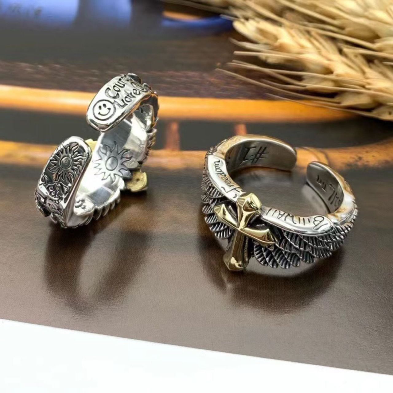 Men's Hip Hop Style Trendy Retro Temperament Ring