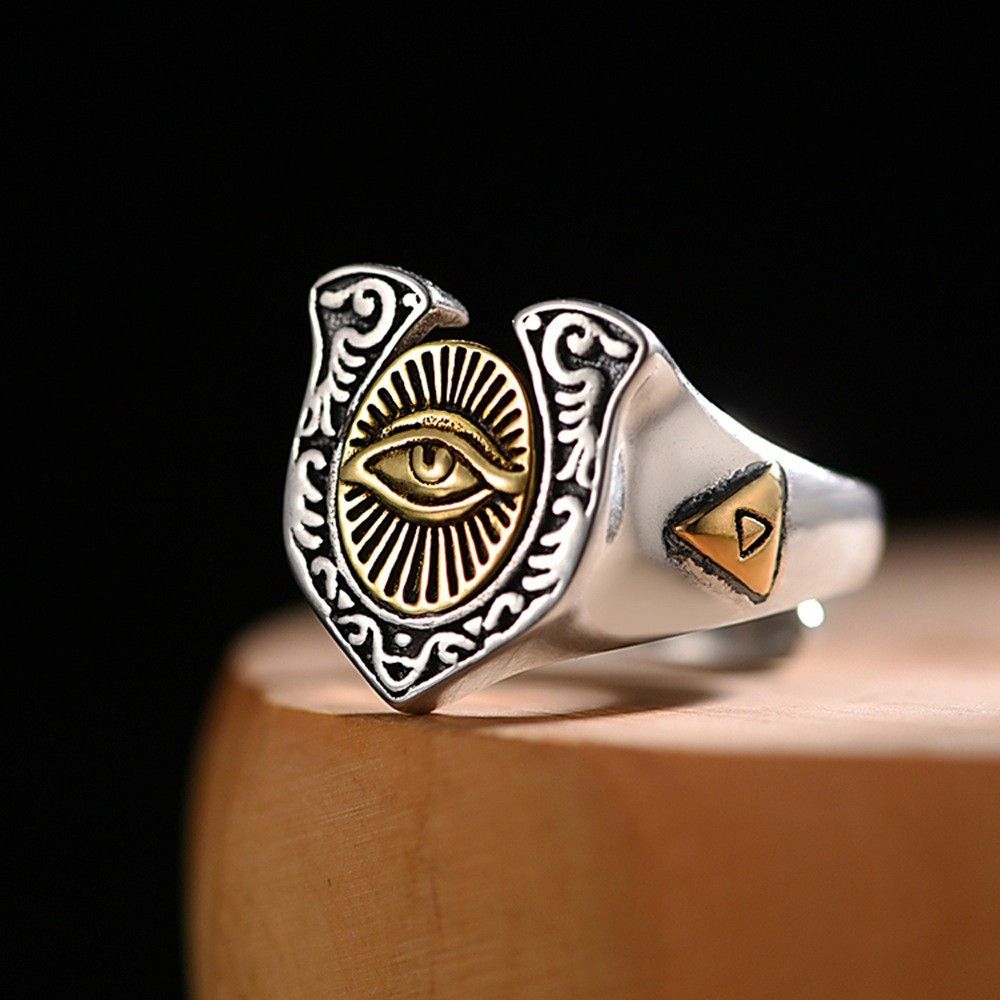 Men's Hip Hop Style Trendy Retro Temperament Ring