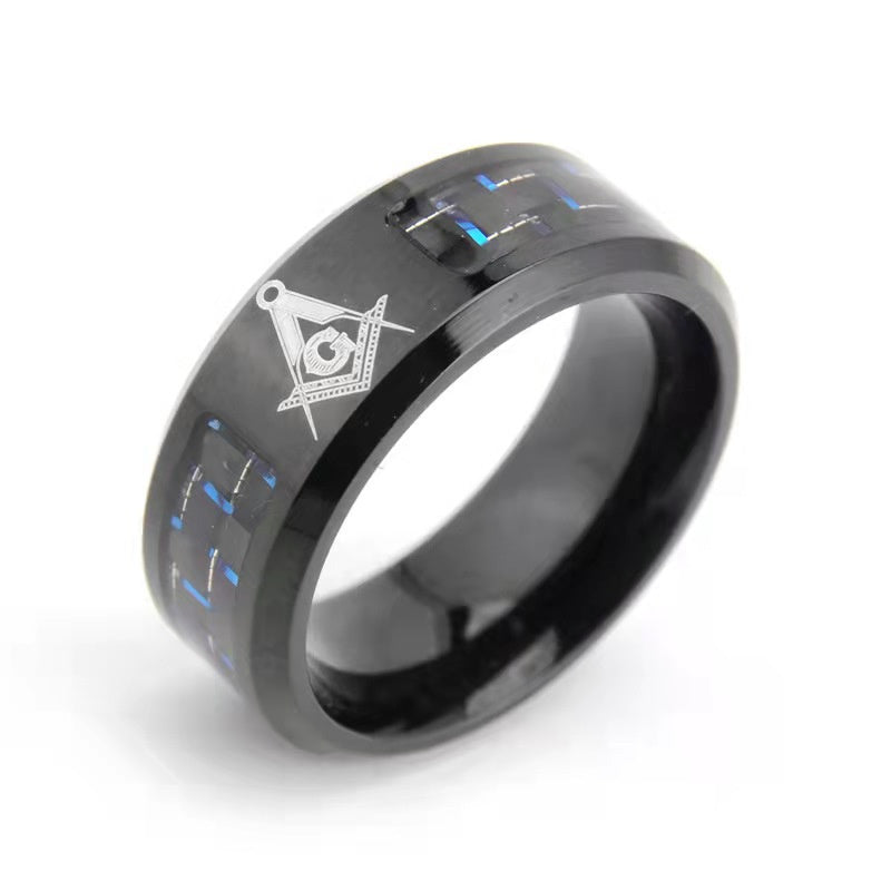 New Titanium Steel Carbon Fiber Ring