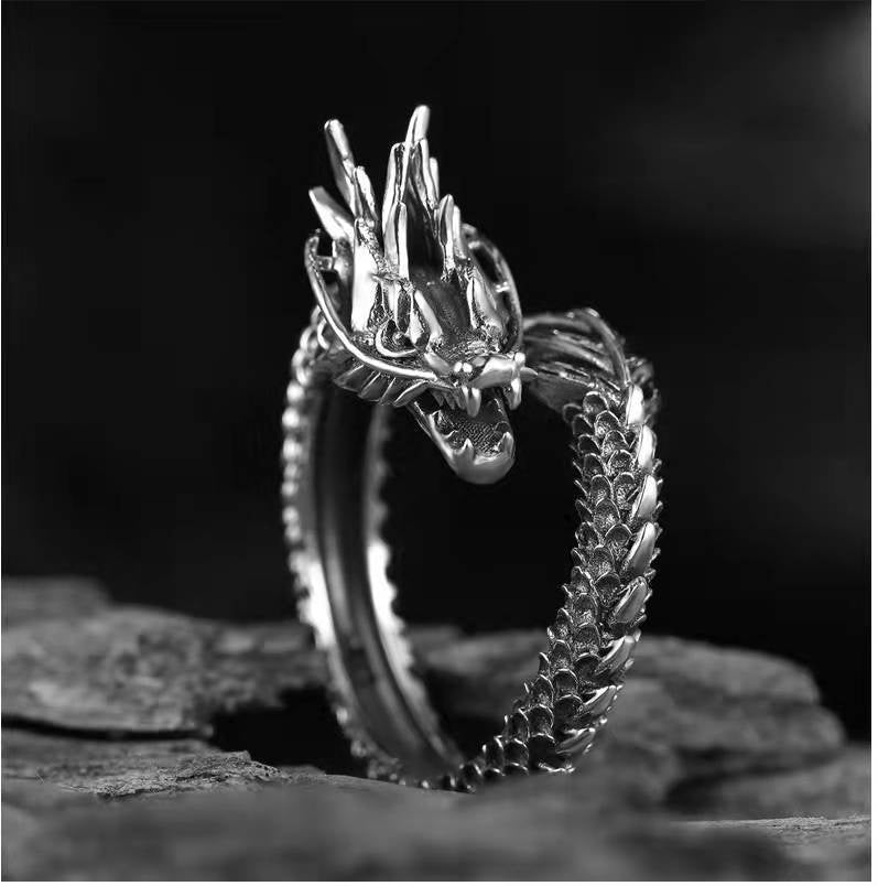 Men's Hip Hop Style Trendy Retro Temperament Ring