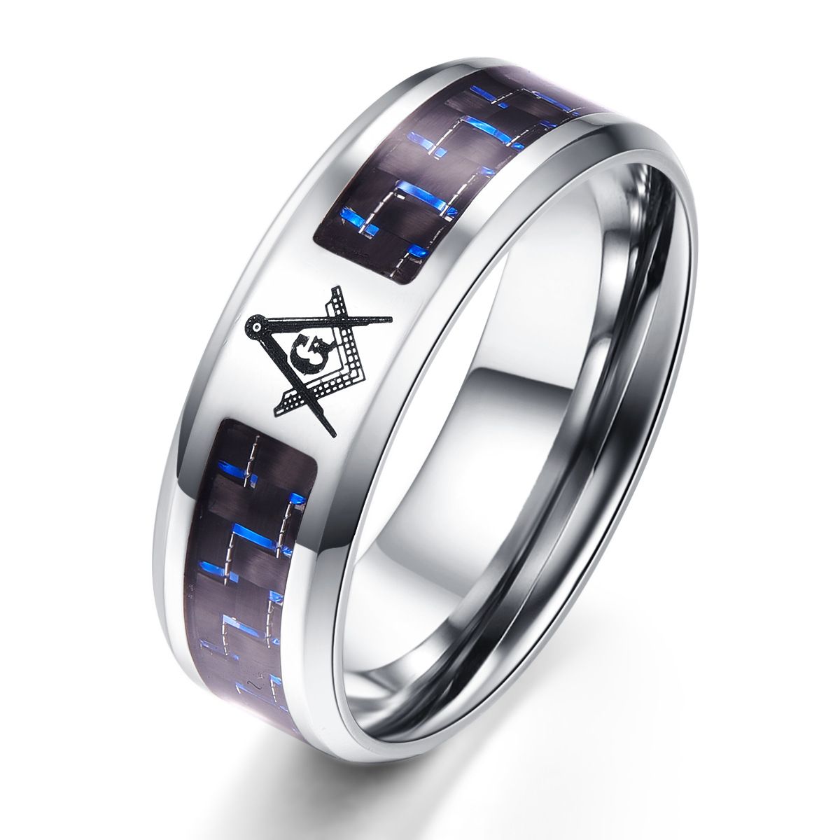 New Titanium Steel Carbon Fiber Ring