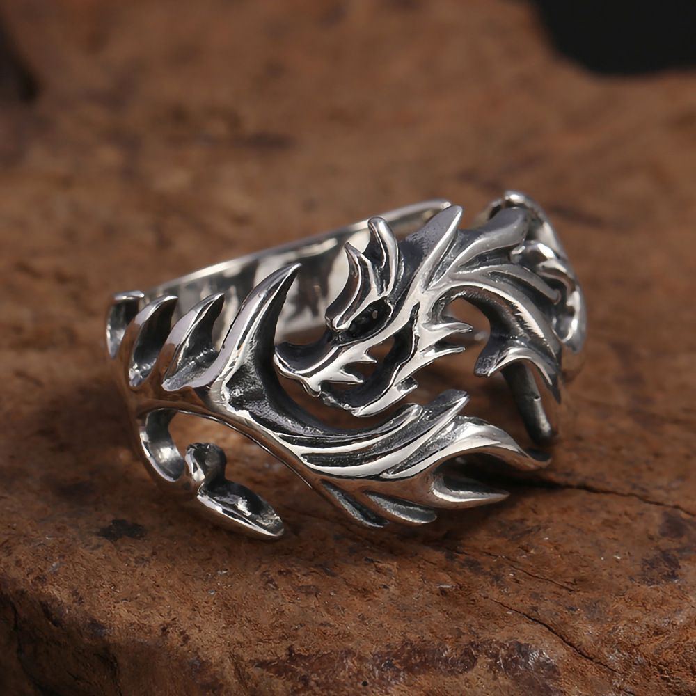 Men's Hip Hop Style Trendy Retro Temperament Ring